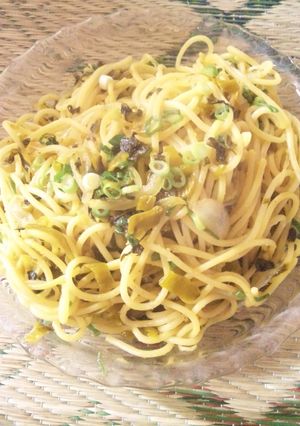 すき高菜ﾊﾟｽﾀ-レシピのメイン写真