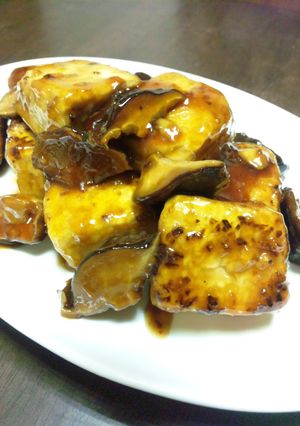 ☆焼き豆腐と椎茸の甘辛炒め煮☆-レシピのメイン写真