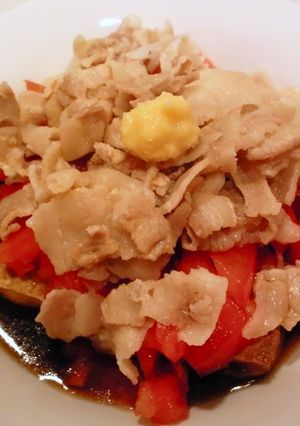 厚揚げの豚トマポン酢がけ-レシピのメイン写真
