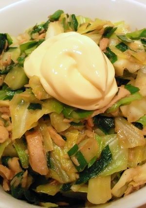 ニラキャべ丼-レシピのメイン写真