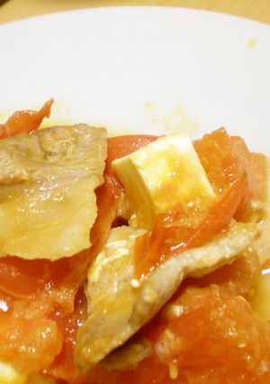 トマトとクリームチーズ味噌炒め-レシピのメイン写真
