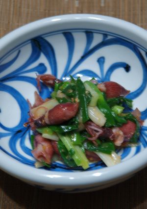 蛍烏賊とわけぎの酢味噌あえ-レシピのメイン写真