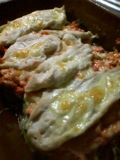 レンジで簡単!めんたいささみチーズ焼き-レシピのメイン写真