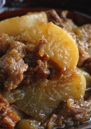大根と牛すじのおろし玉ネギ醤油煮-レシピのメイン写真