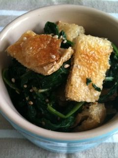 油揚げとほうれん草のポン酢和え-レシピのメイン写真