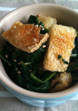 油揚げとほうれん草のポン酢和え-レシピのメイン写真
