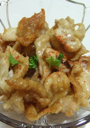 ヘルシオで鶏皮ぽんず-レシピのメイン写真