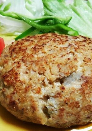 カロリー控えめれんこんハンバーグ-レシピのメイン写真