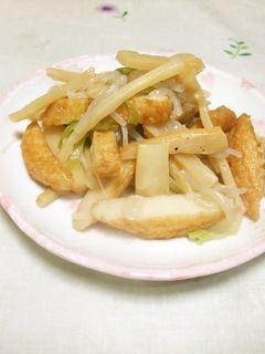 さつまあげとメンマの中華炒め♪-レシピのメイン写真