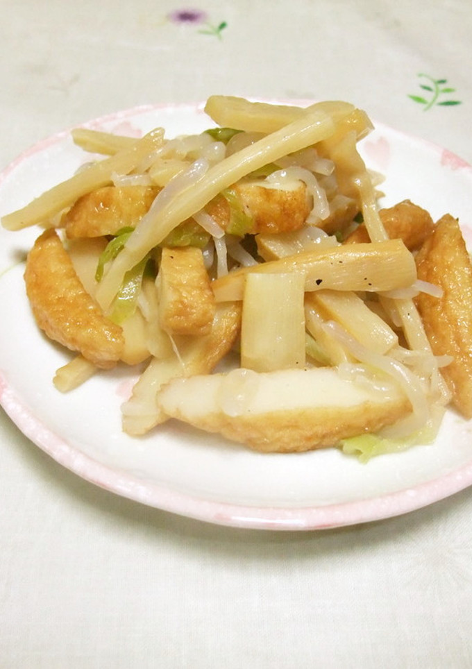 さつまあげとメンマの中華炒め♪-レシピのメイン写真