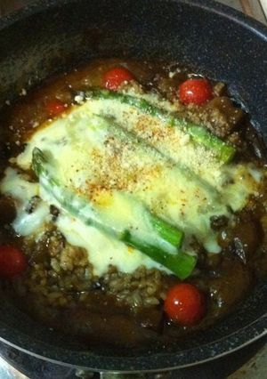 レトルト使ってフライパンde 焼きカレー-レシピのメイン写真