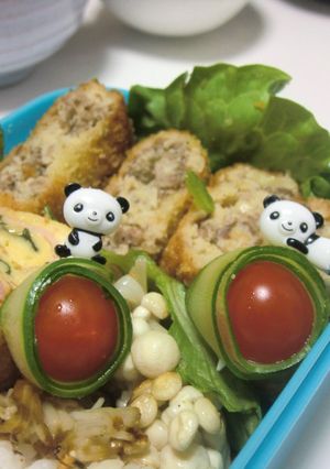お弁当に☆胡瓜のクルクル~トマト☆-レシピのメイン写真