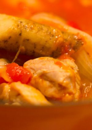【糖質制限】チキンとゴボウのトマト煮-レシピのメイン写真