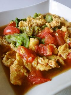レタスとトマトの中華炒め-レシピのメイン写真