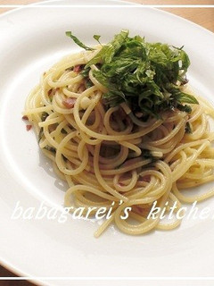 簡単♪アンチョビと大葉のおつまみパスタ-レシピのメイン写真