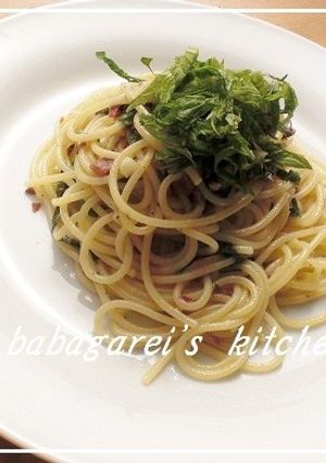 簡単♪アンチョビと大葉のおつまみパスタ-レシピのメイン写真
