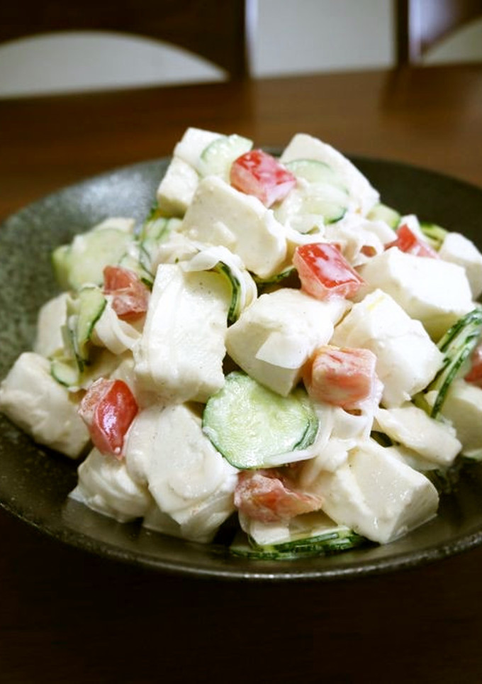 はんぺんの新玉ねぎと野菜のサラダ♪-レシピのメイン写真