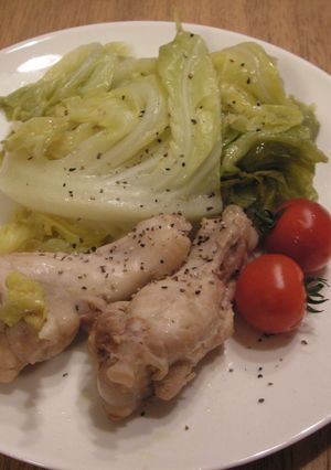 簡単！春キャベツと鶏のコンソメ煮-レシピのメイン写真