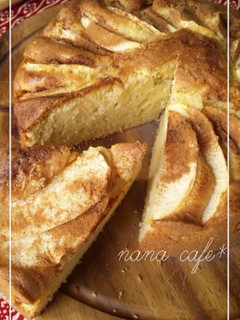 ふんわり林檎1個分ケーキ♪-レシピのメイン写真