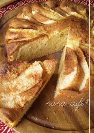 ふんわり林檎１個分ケーキ♪-レシピのメイン写真
