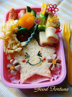 簡単キャラ弁☆お星さま弁当♪-レシピのメイン写真