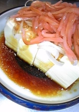 紅生姜と葱の簡単冷奴-レシピのメイン写真