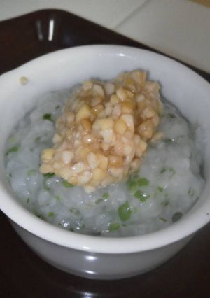 離乳食＊納豆と青のり粥-レシピのメイン写真