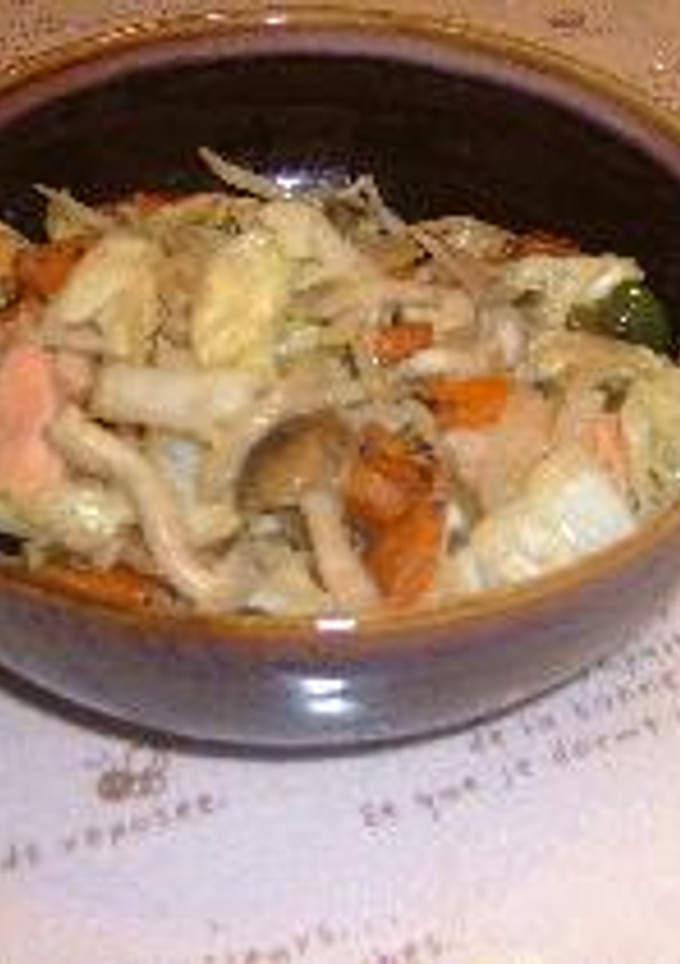 鮭の野菜みそ炒め♪-レシピのメイン写真