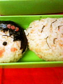 キャラ弁★まるちゃんと友蔵じいちゃん-レシピのメイン写真