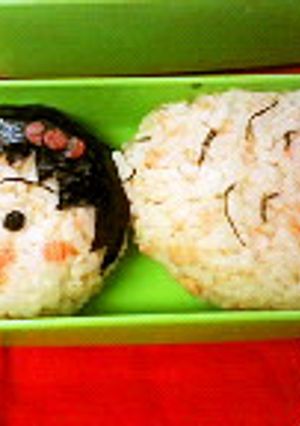 キャラ弁★まるちゃんと友蔵じいちゃん-レシピのメイン写真