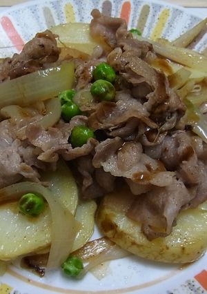 超簡単☆豚肉とジャガイモ＆玉ねぎ炒め☆-レシピのメイン写真