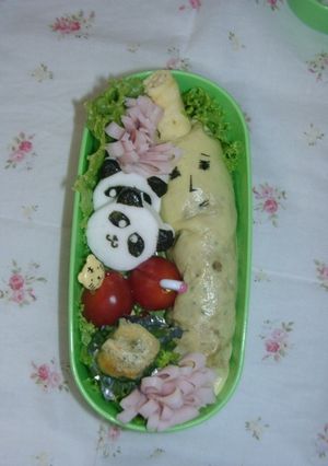 キャラ弁★オムそば　DE　バナ夫-レシピのメイン写真