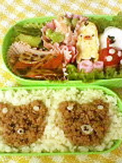 キャラ弁★そぼろでくまさん-レシピのメイン写真