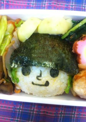 キャラ弁　ワンピース　ゾロ-レシピのメイン写真