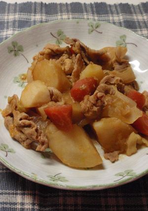 じゃがいもと豚肉の野菜ジュース煮込み-レシピのメイン写真