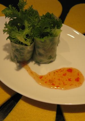 わさび菜だけの生春巻き-レシピのメイン写真