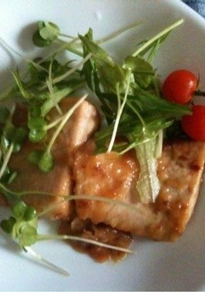 ビンチョウマグロの梅風味ステーキ-レシピのメイン写真