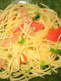 トマトとツナのスパゲティ-レシピのメイン写真