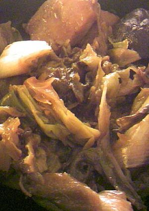 豚肉と葱と椎茸の焼肉のタレ生姜コチュ炒め-レシピのメイン写真