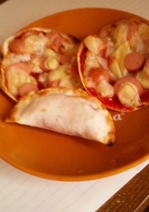 パパッと簡単餃子の皮☆ピザ-レシピのメイン写真