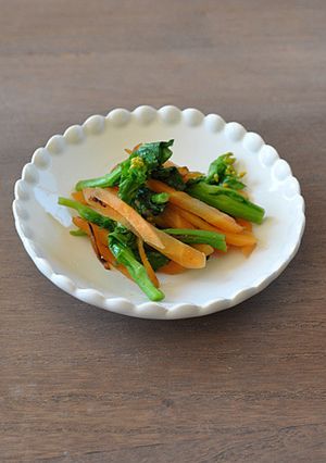 菜の花と人参のクミン炒め-レシピのメイン写真