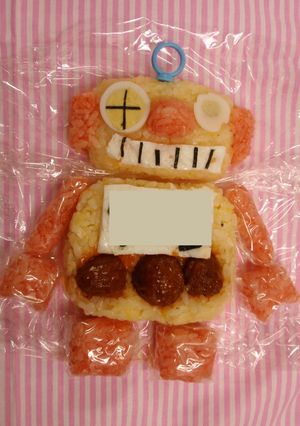 ロボット　パズルおにぎり-レシピのメイン写真