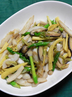 タイラギと笹カマボコの中華風野菜炒め-レシピのメイン写真