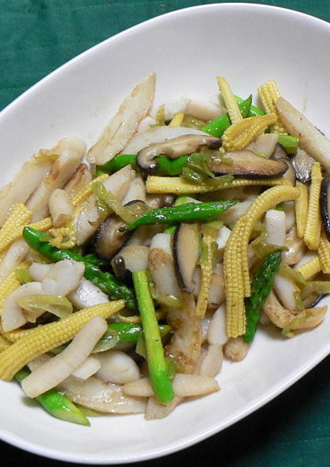 タイラギと笹カマボコの中華風野菜炒め-レシピのメイン写真
