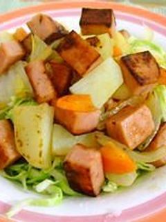 ロコモコ風スパム丼-レシピのメイン写真