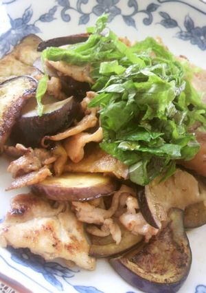 茄子と豚肉のポン酢あえ-レシピのメイン写真
