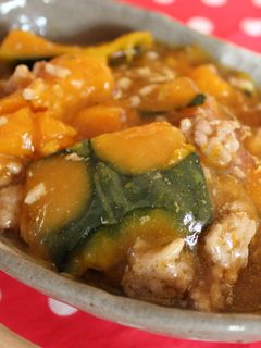 かぼちゃと豚ひき肉のとろとろ煮-レシピのメイン写真