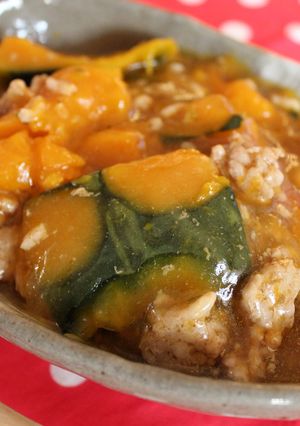 かぼちゃと豚ひき肉のとろとろ煮-レシピのメイン写真