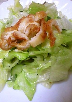 カリカリ鶏皮のトッピング-レシピのメイン写真