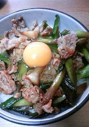 葉ニンニク丼-レシピのメイン写真